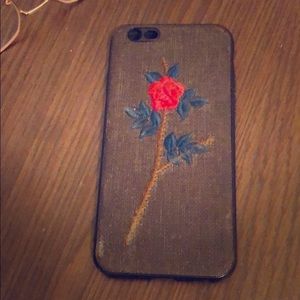 iPhone 6/7/6s case Embroidery Rose